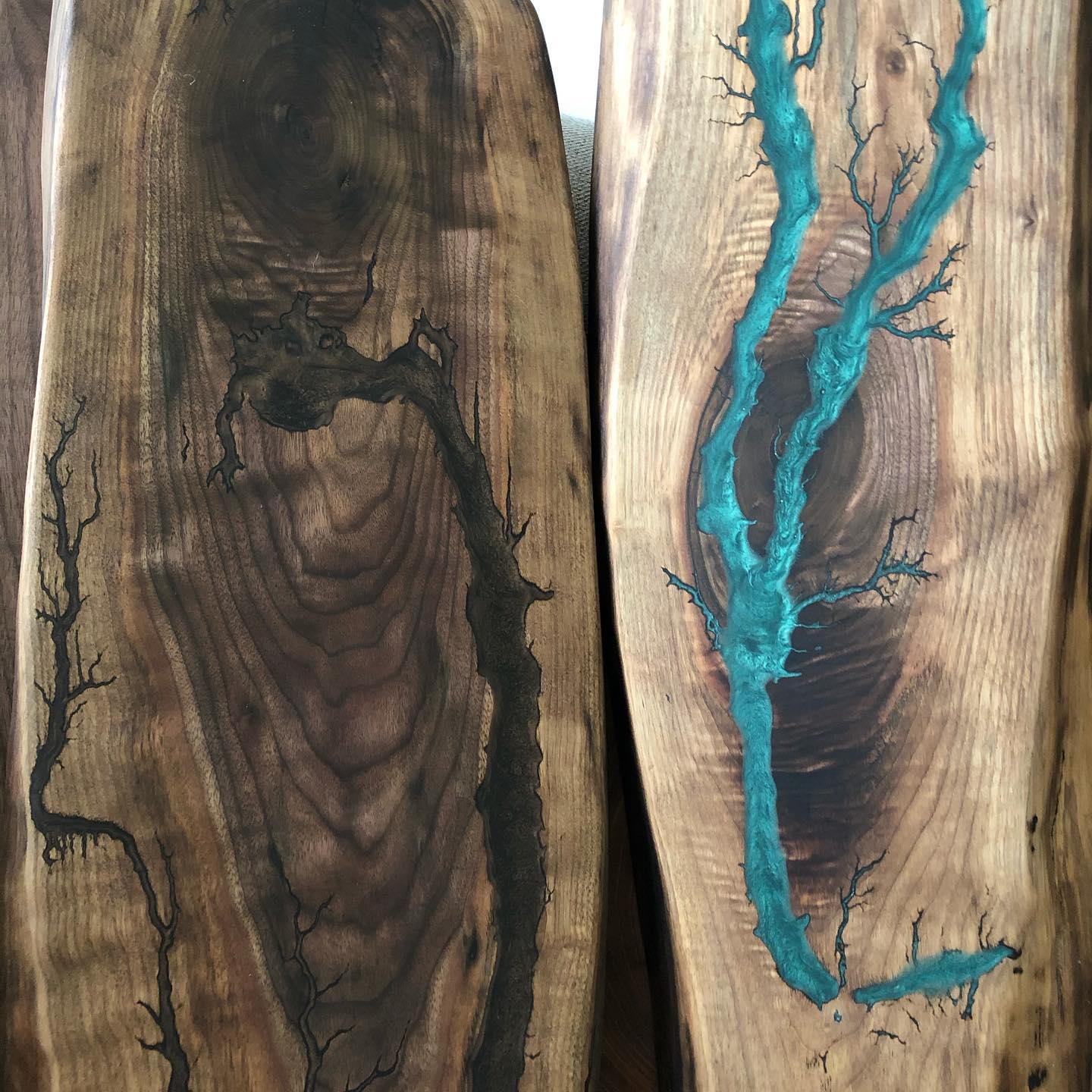 Lichtenberg Patterns Into The Surface Of Wood